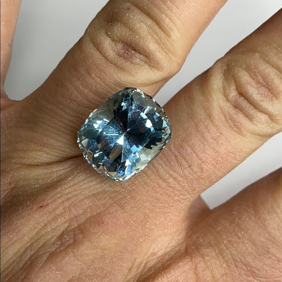 💎 Aquamarine 19.11 ct Natural Faceted Gemstone - Picture 4 of 10